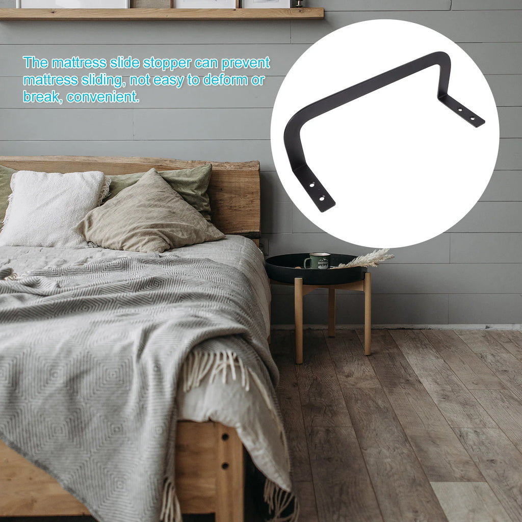 Adjustable Metal Mattress Slide Stoppers – Anti-Slip Bed Frame Stabilizers