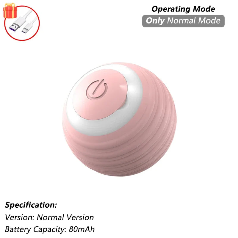 Interactive Rolling Cat Ball – Rechargeable Smart Toy for Pet Exercise