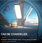 Rechargeable LED Camping Lantern – Foldable Work Light for Outdoor Emergency