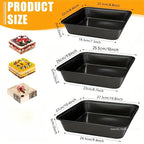 Carbon Steel Nonstick Roasting Pan – Rectangular Baking Tray for Bread and Cake