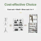 Multi-Layer Shoe Rack – Floor-Standing Organizer for Entryway and Closet Storage