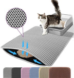 Double Layer Cat Litter Mat – Waterproof Non-Slip Pad for Pet Cleanliness