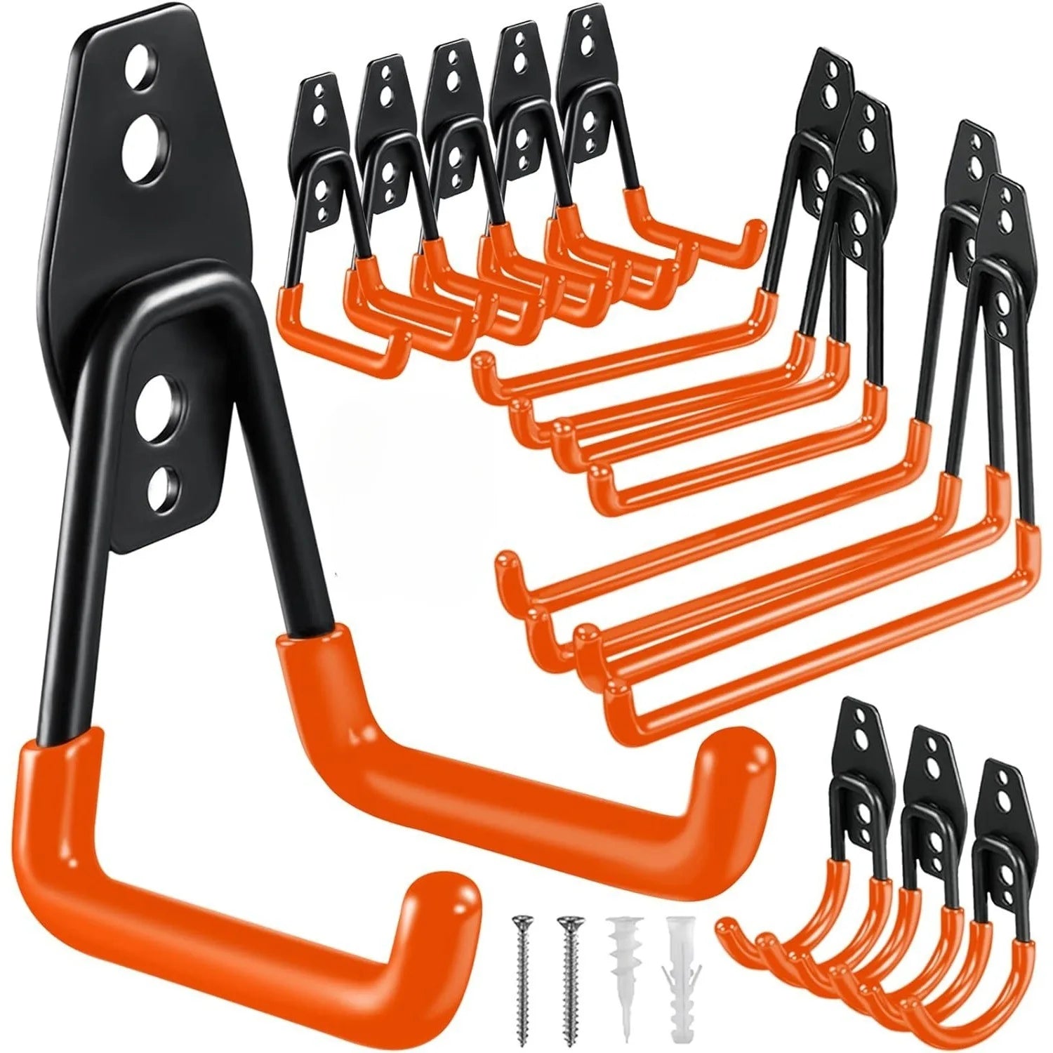 Heavy Duty Metal Wall Hook – Anti-slip Storage Hanger for Garage Garden Tools