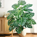 Artificial Monstera Plant – 104cm Plastic Palm Tree for Home Office Decor