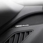 3D Aluminum Car Badge Emblems – Interior Audio Decoration for Audi Models
