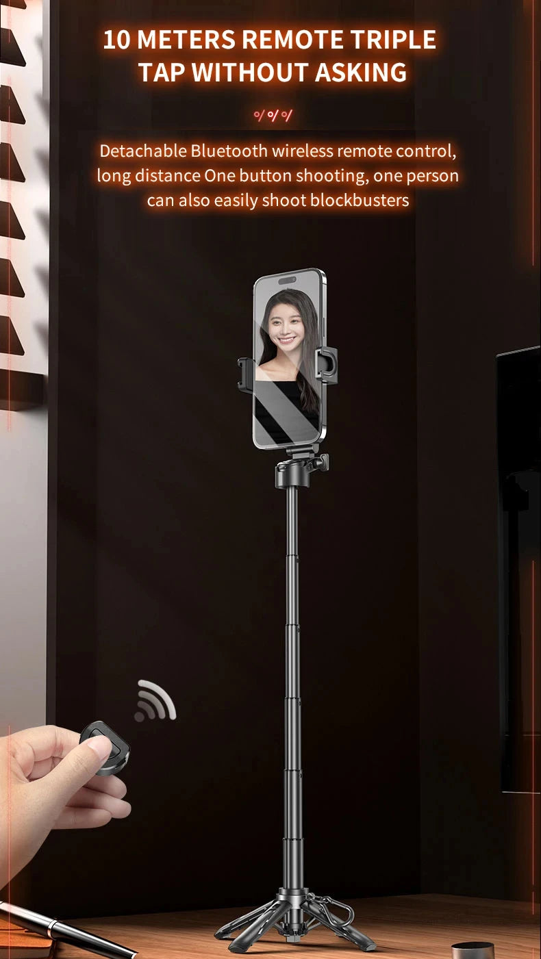 Portable Bluetooth Selfie Stick – Telescopic Tripod for Travel Photography