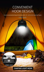 Rechargeable LED Spotlight Lantern – Magnetic Work Light for Outdoor Camping