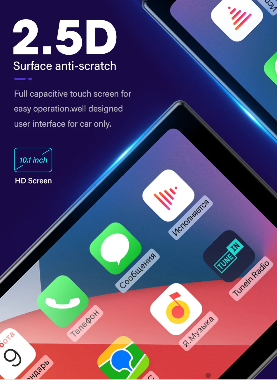 10 Inch 4K Dash Cam – Wireless Carplay GPS Navigator for Vehicle Dashboard