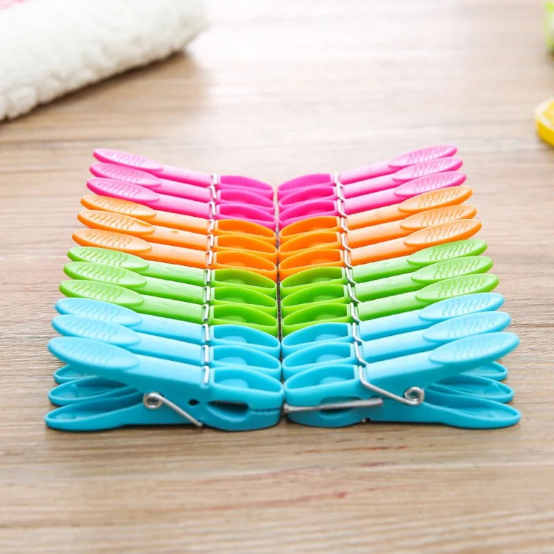 Plastic Clothespins – Heavy Duty Laundry Clips for Drying Clothes and Towels