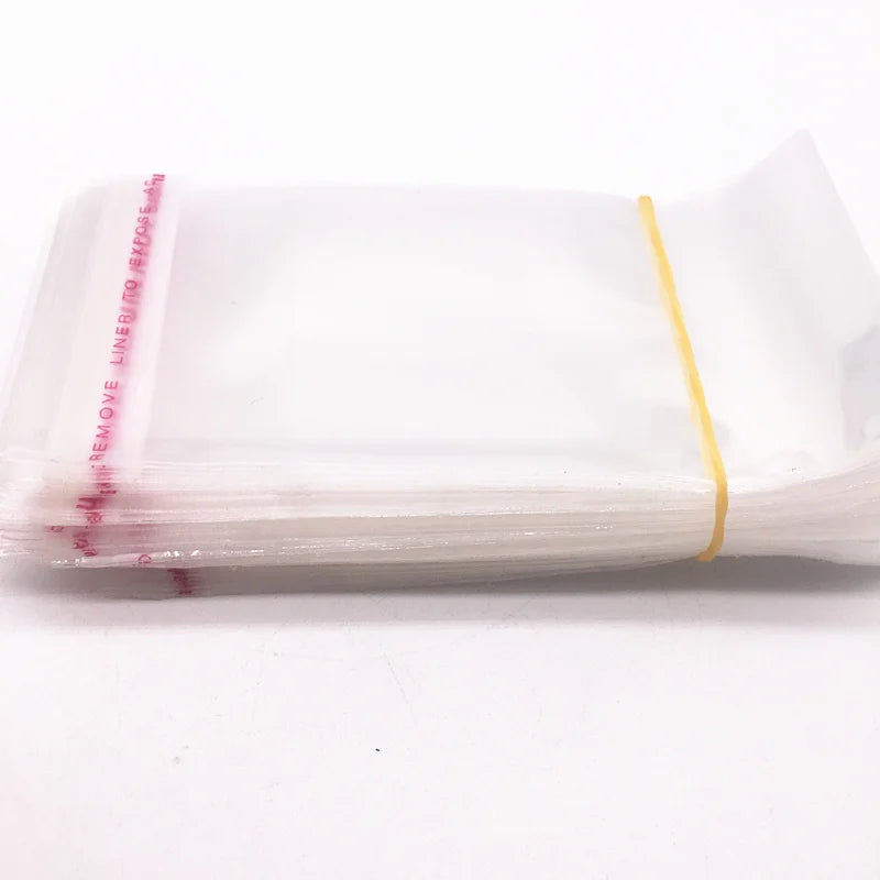 Resealable Clear OPP Bags – Adhesive Plastic Pouches for Jewellery Packaging