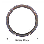 Crystal Rhinestone Steering Wheel Cover – Sparkling Auto Interior Decoration