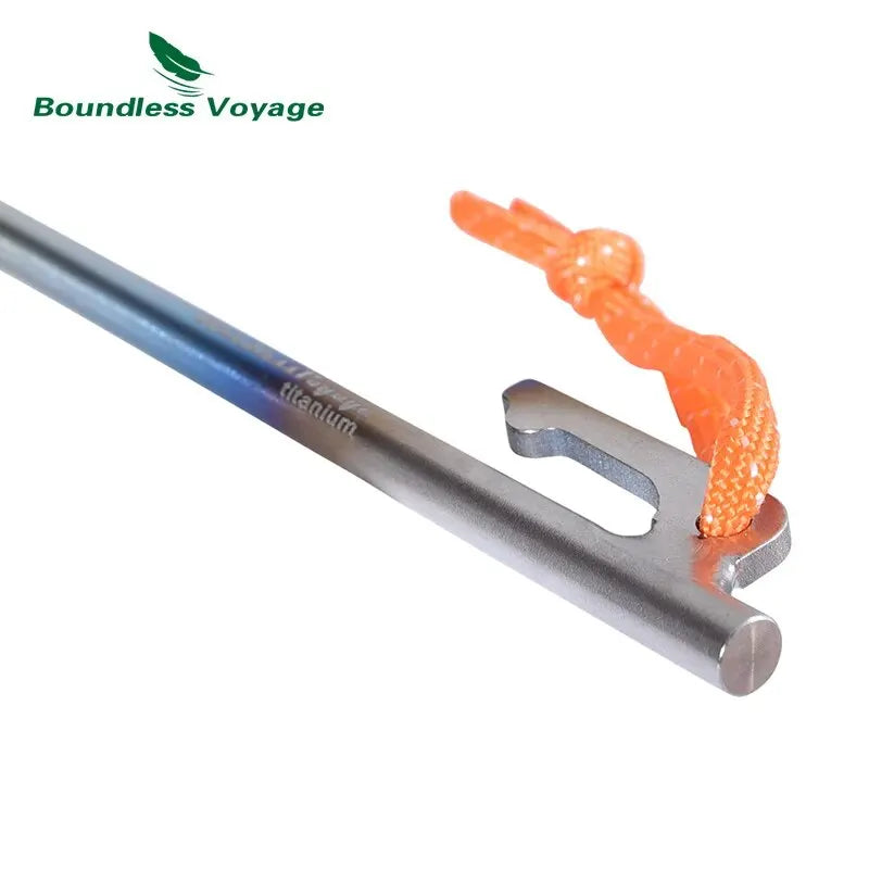 Titanium Camping Tent Stakes – Heavy Duty Metal Pegs for Outdoor Hiking