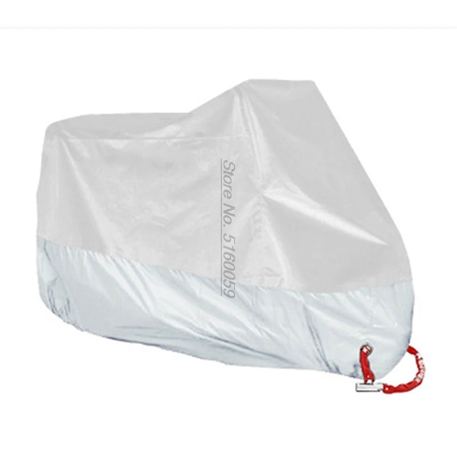 Universal Waterproof Motorcycle Cover – UV Protective Shield for Outdoor Storage