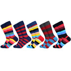 Colorful Cotton Crew Socks – Patterned Funny Dress Fashion for Men