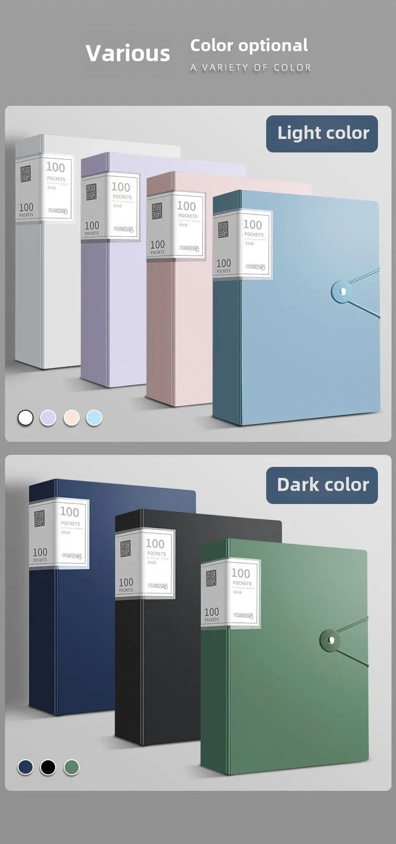 A4 Display Book – 100 Pocket Document Holder for Business Presentations