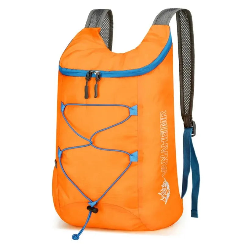Folding Nylon Backpack – Lightweight Waterproof Bag for Camping and Hiking