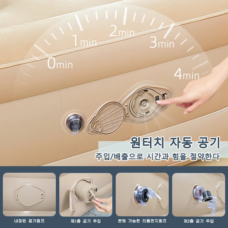 Inflatable Air Mattress – Thickened Portable Bed for Outdoor Camping