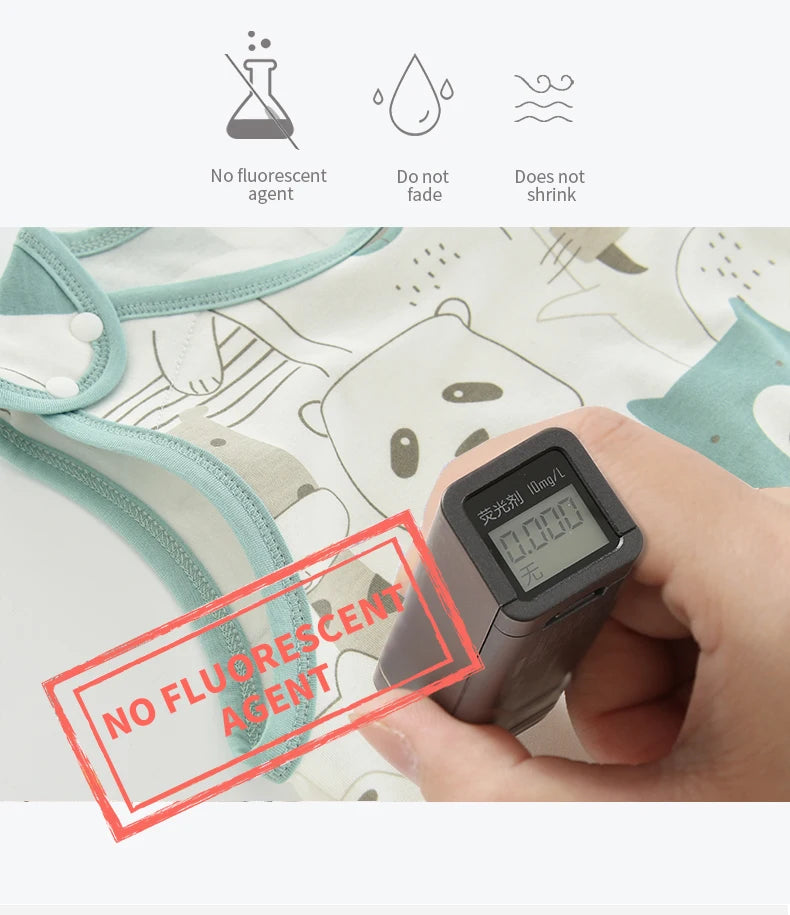 0.5 TOG Baby Sleeping Bag – Cartoon Print Cotton Sleeveless Sleep Sack for Summer