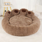 Plush Fluffy Pet Bed – Large Soft Cushion for Dogs and Cats