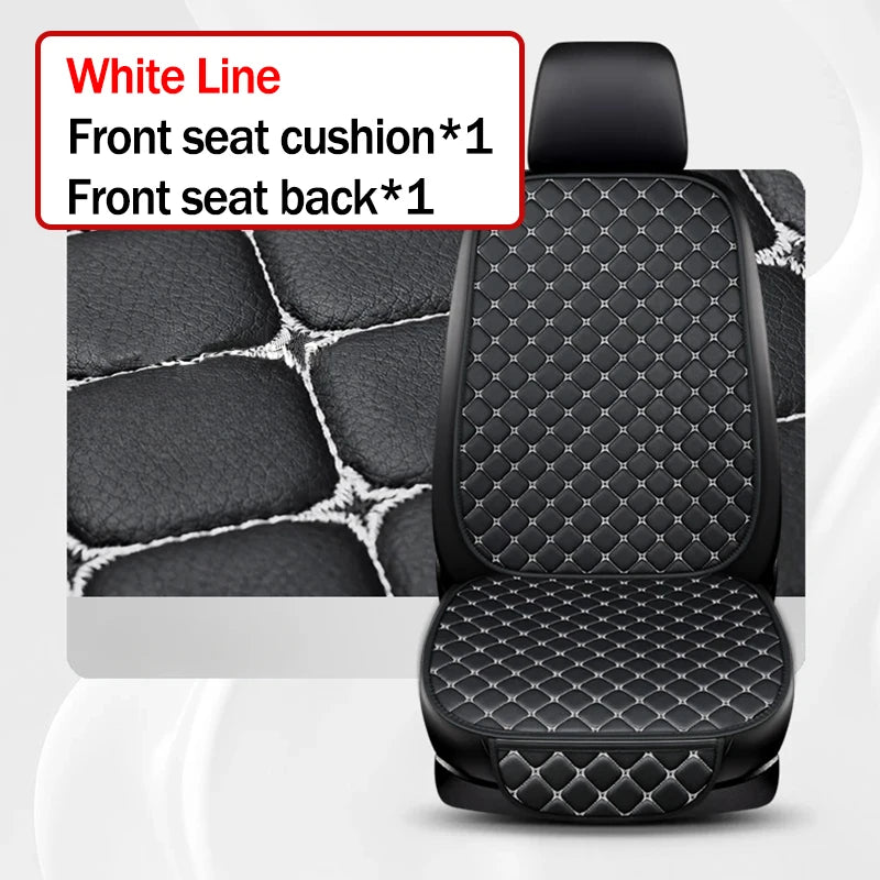 Universal PU Leather Car Seat Cover – Minimalist Soft Cushion for Auto Interior