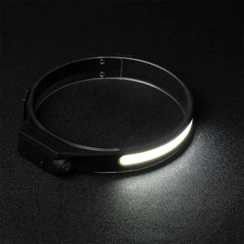 Rechargeable LED Sensor Headlamp – Motion Activated Light for Camping