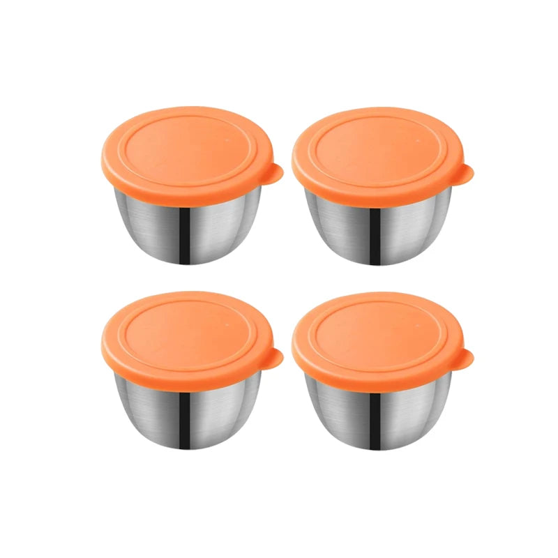 Stainless Steel Sauce Cup – Leakproof Dressing Container for Kitchen Lunch