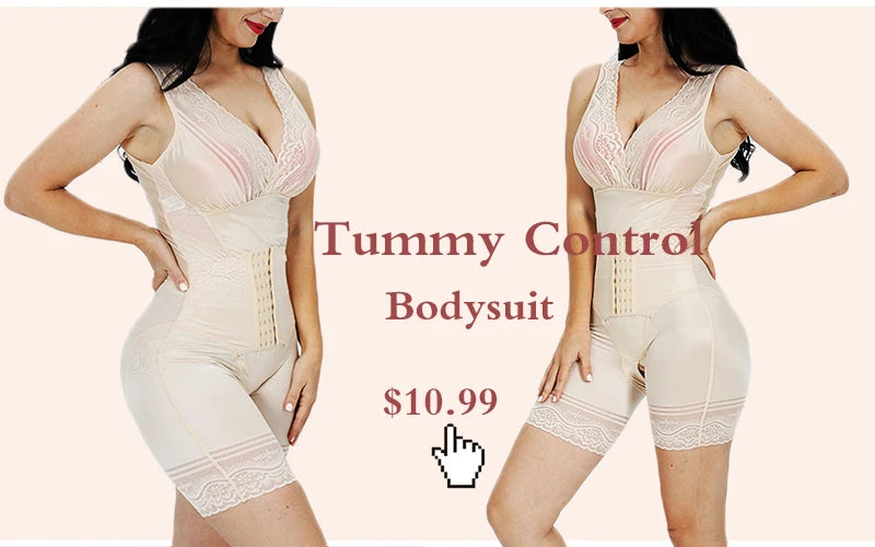 Ribbed Tummy Control Jumpsuit – Open Crotch Shapewear for Daily Compression