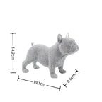 Beaded French Bulldog Resin Statue – Colorful Animal Decor for Home Office