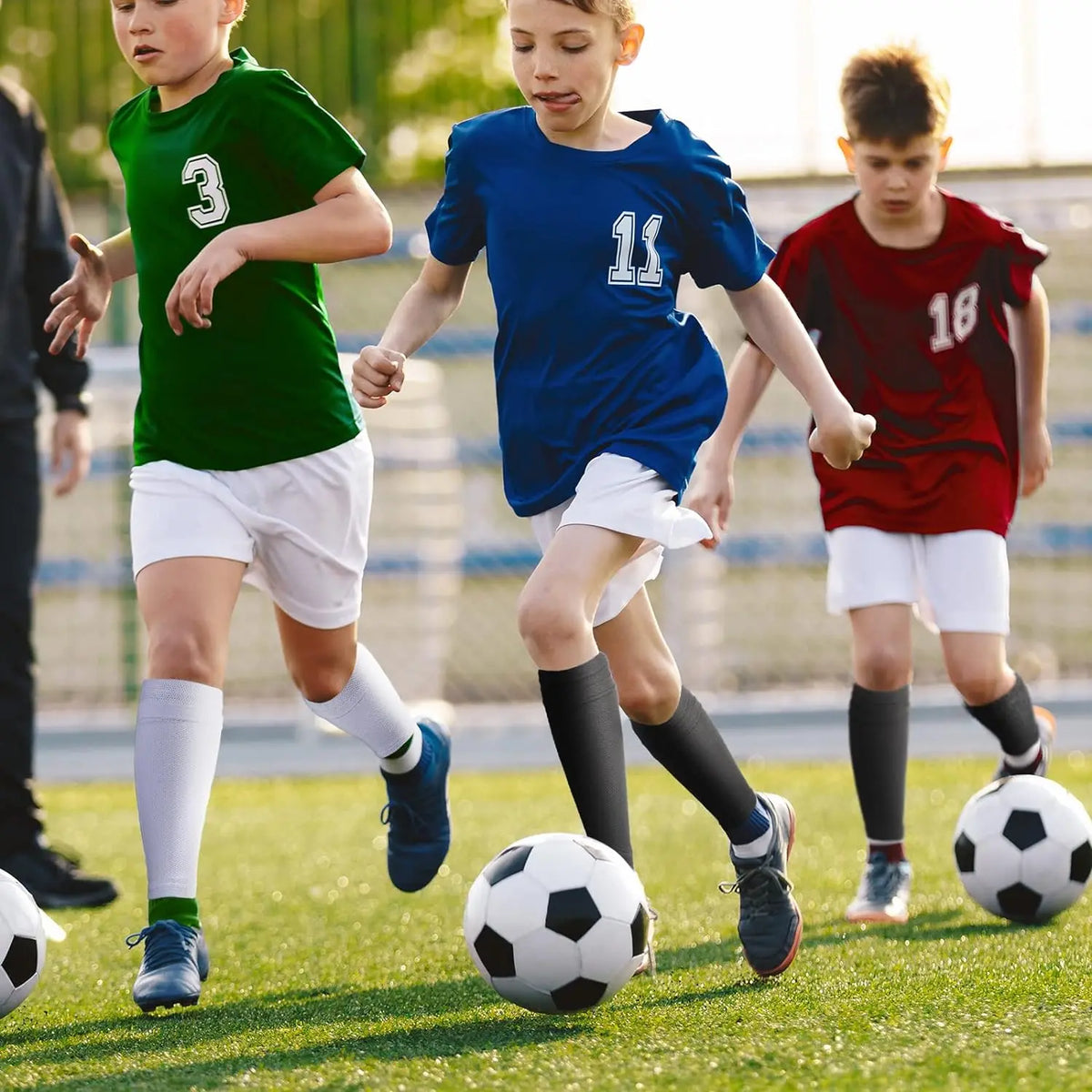 Soccer Shin Guards with Sleeves – Protective Leg Support for Youth and Adults