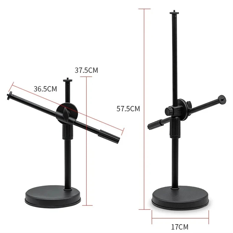 Overhead Tripod Stand – Ring Light with Phone Holder for Nail Art Photography