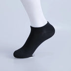 Breathable Cotton Ankle Socks – Solid Color Athletic Wear for Women