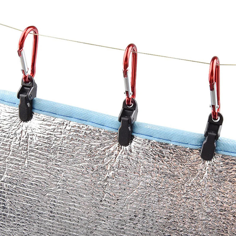 Awning Tarp Clips – Heavy Duty Tent Clamps for Outdoor Camping and Hiking