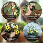 Round Floral Foam Blocks – Dry Artificial Flower Mud for DIY Arrangements