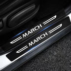 Carbon Fiber Door Sill Protectors – Threshold Trim for Nissan March
