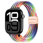 Braided Nylon Loop Watch Band – Magnetic Adjustable Bracelet for Apple iWatch