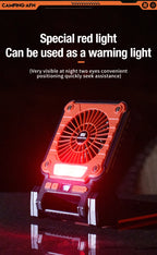 Portable LED Camping Fan – Solar USB Powered for Outdoor Tents