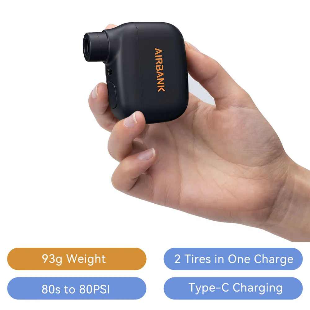 Portable Electric Bike Pump – Cordless Tire Inflator for Cycling Travel
