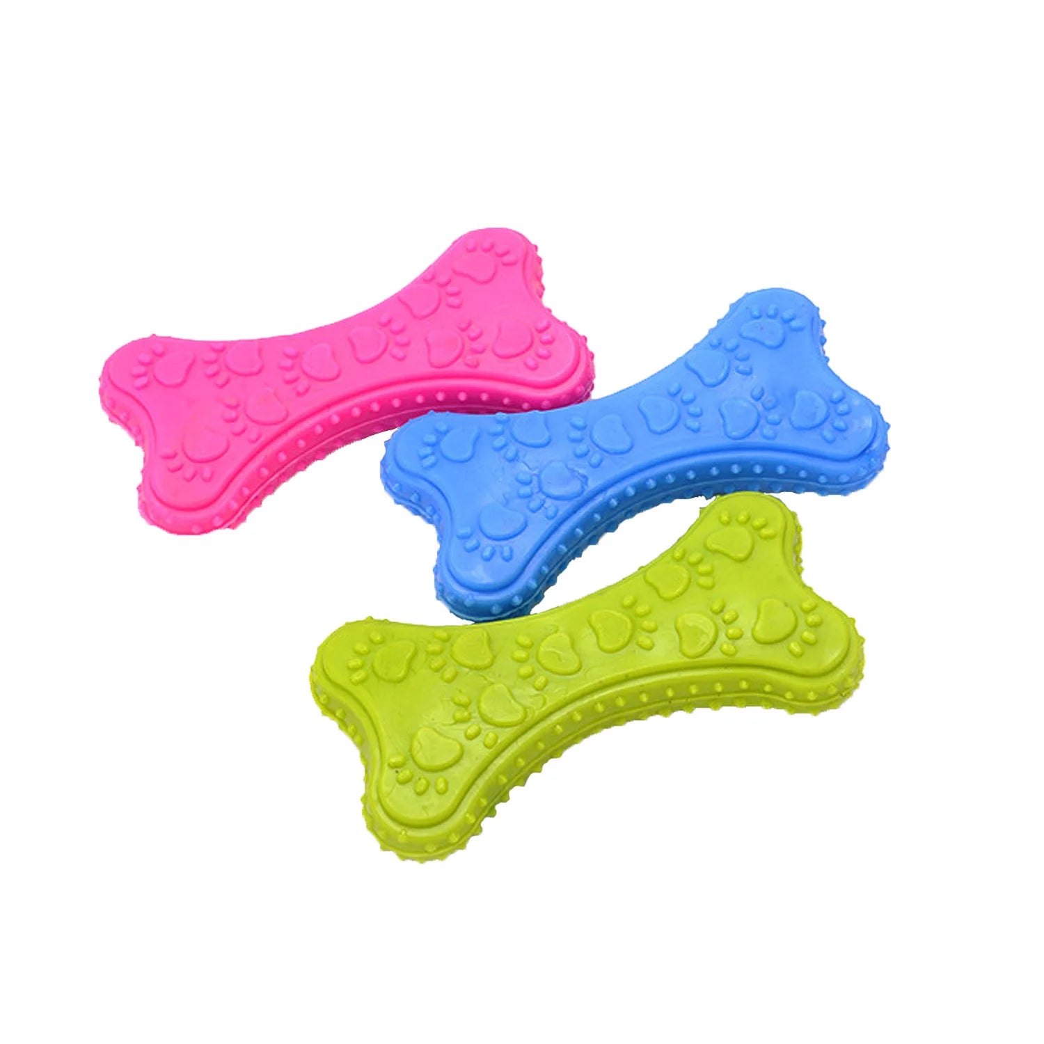 Durable Rubber Chew Toy – Bite Resistant Teeth Cleaning for Small Puppies