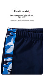Boys Camouflage Swimsuit – Two-Piece Thermal Set for Swimming Training