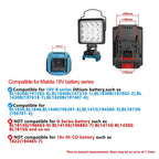 4in LED Cordless Spotlight – Portable Work Light for Camping and Fishing