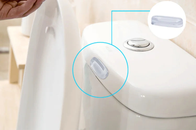 Self-Adhesive Toilet Seat Bumpers – Anti-Slip Cushion Pads for Bathroom