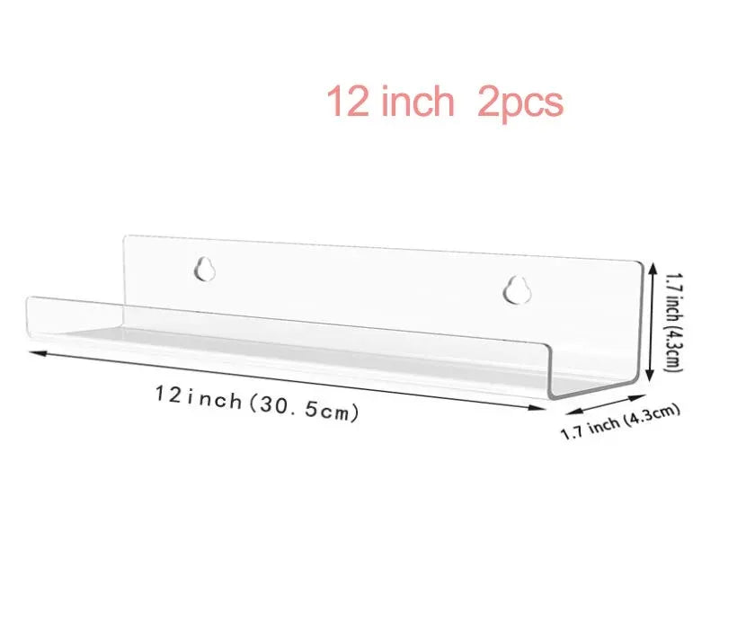 Clear Acrylic Vinyl Record Wall Mount – Floating Album Display for Home Decor