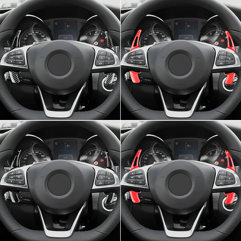Carbon Fiber Steering Wheel Shift Paddles – Extended Shifters for Mercedes