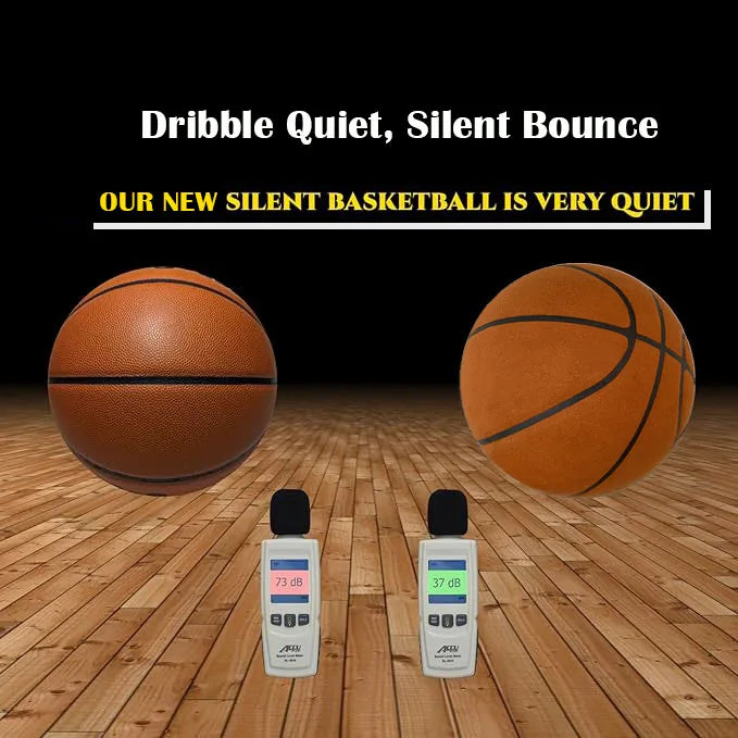 Silent Foam Basketball – Size 7 Airless Ball for Indoor Dribbling Training