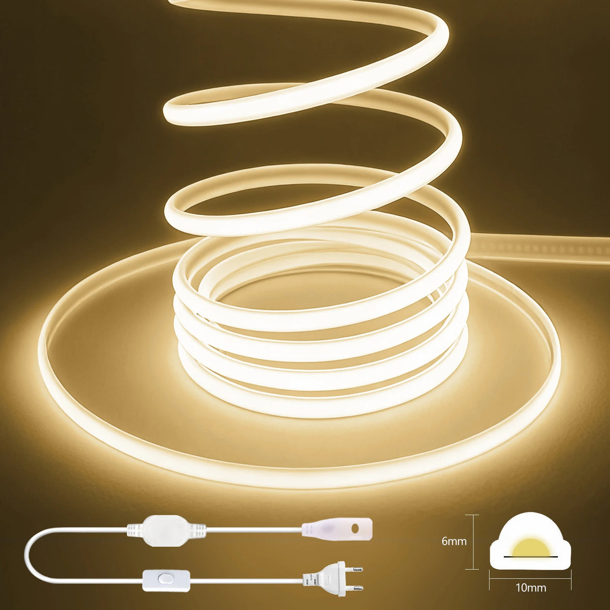 Waterproof COB LED Strip – Flexible Linear Lighting for Home Decor