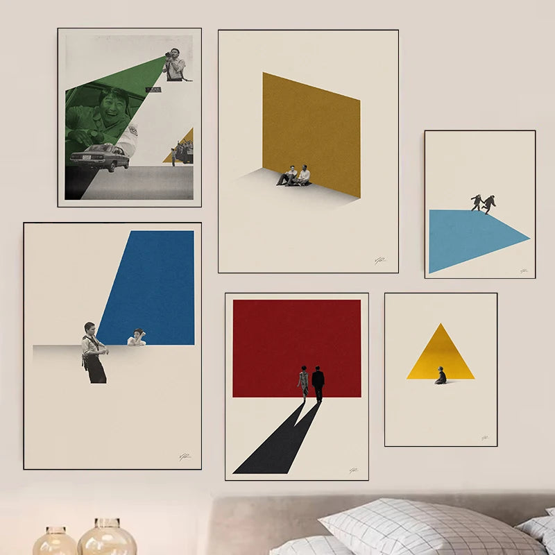 Minimalist Movie Poster Canvas Art – Abstract Modern Wall Decor for Home