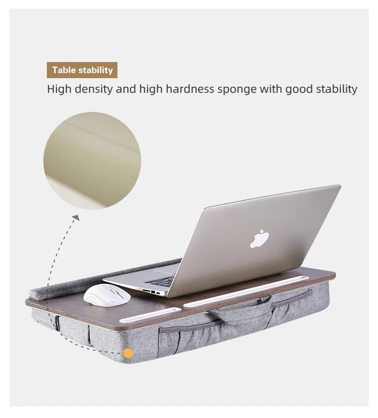 Portable Laptop Lap Desk – Soft Cushion Tray for Student Dormitory Study