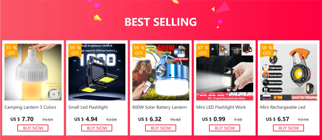 Rechargeable LED Camping Lantern – Portable Power Bank for Outdoor Tent Lighting