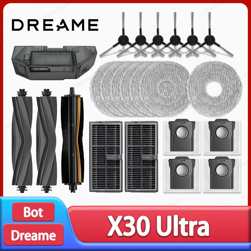 Vacuum Replacement Parts – Brush and Filter Set for Dreame X30 Cleaning