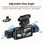 4-Channel Dash Cam – 360° WiFi Video Recorder for 24H Car Parking Surveillance